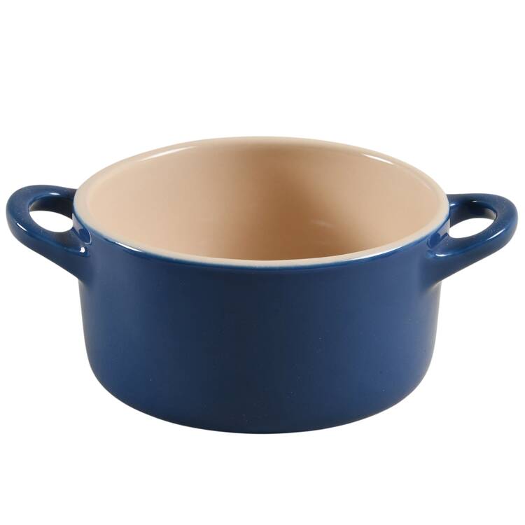 Indigo (Cobalt) 8 Oz Mini Round Cocotte No Lid