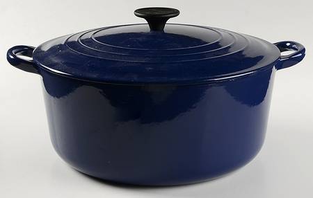Indigo (Cobalt) 7.25 Qt Cast Iron Dutch Oven & Lid