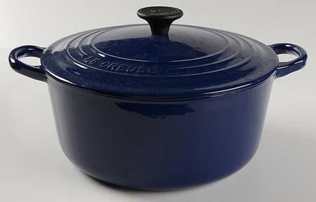 Indigo (Cobalt) 3.5 Qt Cast Iron Dutch Oven & Lid