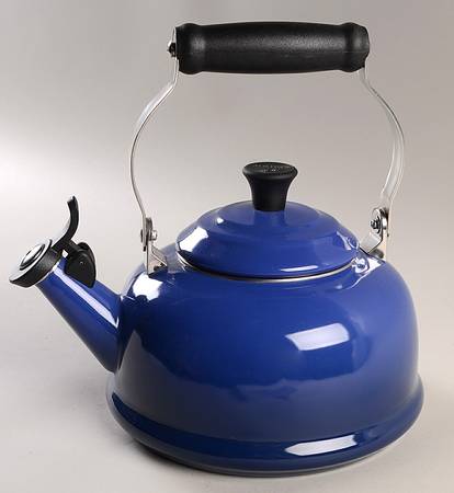 Indigo (Cobalt) Metal Kettle & Lid
