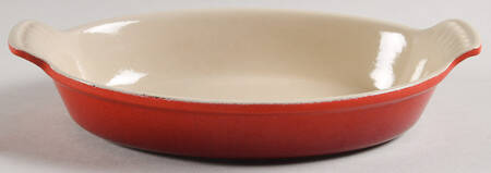 Cerise (Cherry) 9" Cast Iron Augratin