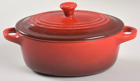 Cerise (Cherry) Individual Casserole & Lid