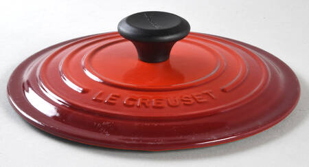 Cerise (Cherry) Lid for 2.25 Qt Cast Iron Saucepan