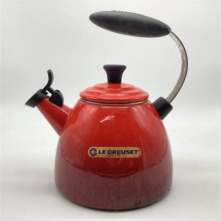 Cerise (Cherry) Small Metal Kettle & Lid