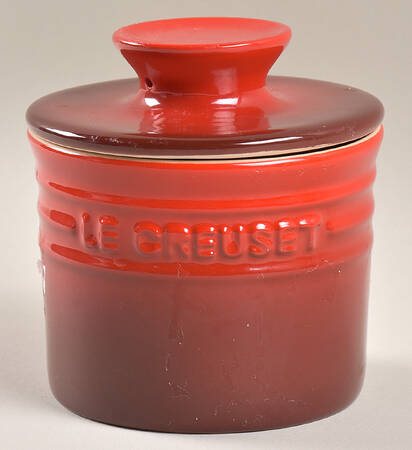 Cerise (Cherry) Butter Crock & Lid