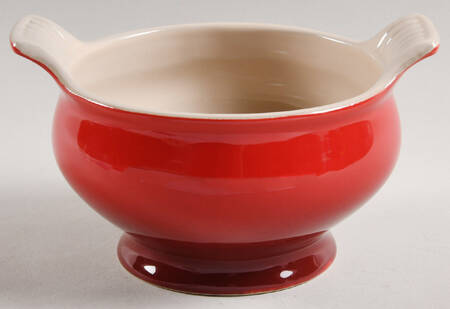 Cerise (Cherry) Individual Handled Soup Bowl