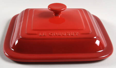 Cerise (Cherry) Ceramic Lid for 3 Quart Square Casserole