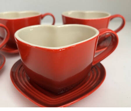 Cerise (Cherry) Mug/Cup & Saucer Set