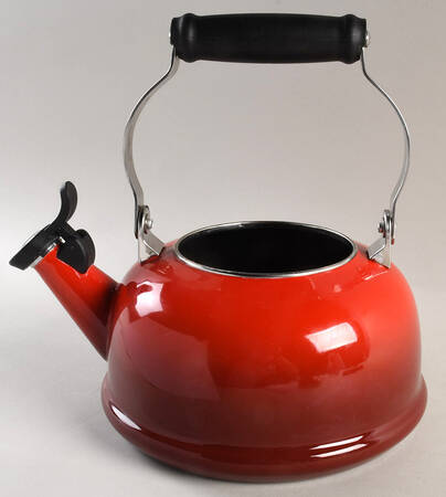 Cerise (Cherry) Metal Kettle No Lid