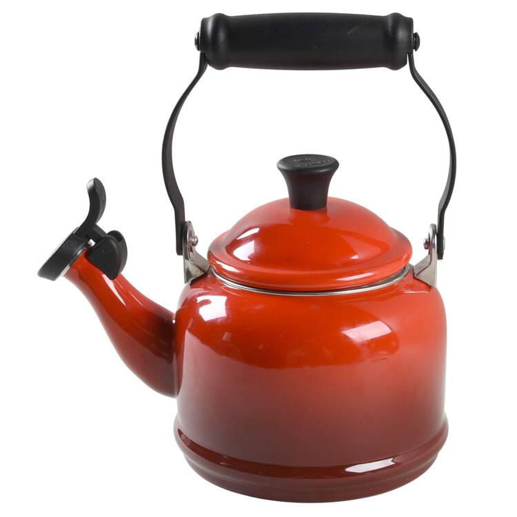 Cerise (Cherry) Small Metal Kettle & Lid