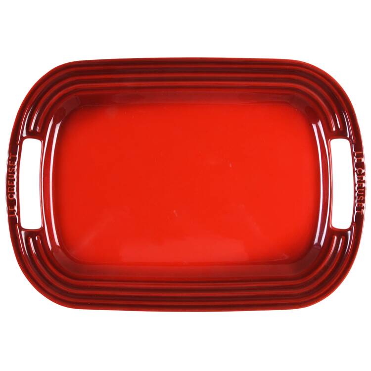 Cerise (Cherry) 16" Rectangular Serving Platter by Le Creuset