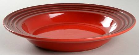 Cerise (Cherry) Large Rim Soup Bowl