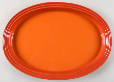 Flame (Volcanic Orange) 14" Oval Serving Platter
