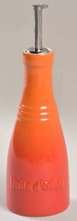 Flame (Volcanic Orange) Oil Jar & Drizzle Spout