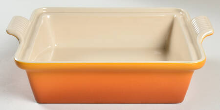 Flame (Volcanic Orange) 9" Square Baker by Le Creuset