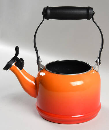 Flame (Volcanic Orange) Small Metal Kettle No Lid