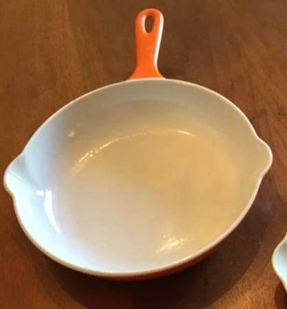 Flame (Volcanic Orange) 8" Cast Iron Open Skillet