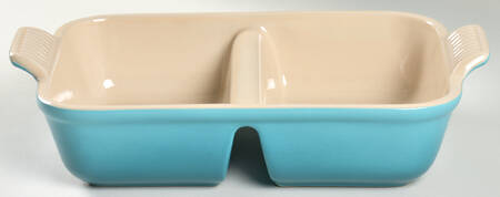 Caribbean Teal (2 Part) Rectangular Divided Dish