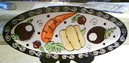 LST6 12" Oval Serving Platter