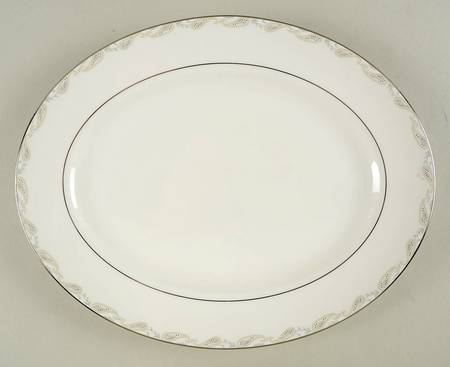 Paisley Bloom 13" Oval Serving Platter
