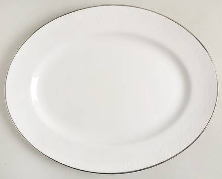 Porcelain Lace 13" Oval Serving Platter