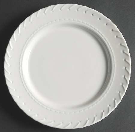 Whipstitch Cream Salad Plate