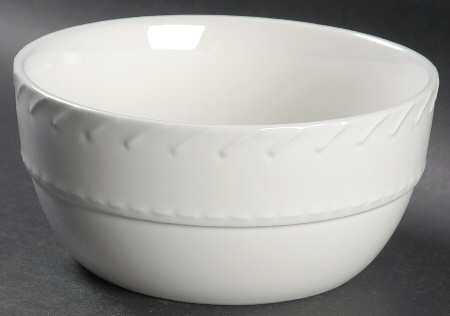 Whipstitch Cream Coupe Cereal Bowl