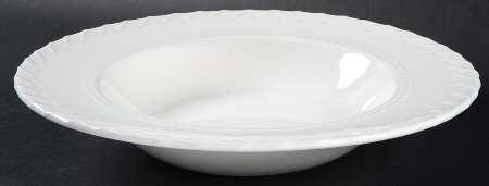 Whipstitch Cream Large Pasta Bowl