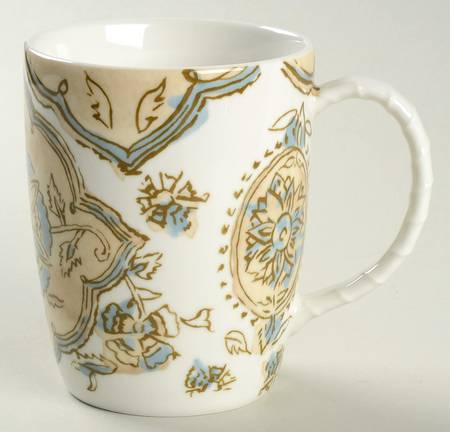 Whipstitch Cream Accent Mug