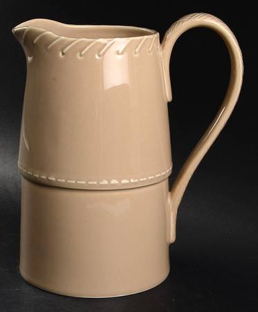 Whipstitch Camel 64 Oz Pitcher