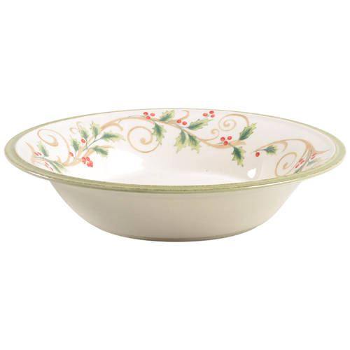 Holly Filigree 9" Individual Pasta Bowl