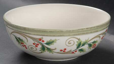 Holly Filigree Soup/Cereal Bowl