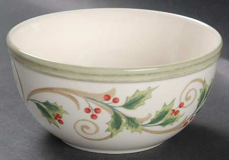 Holly Filigree Fruit/Dessert (Sauce) Bowl