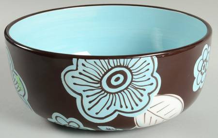 Cafe Blues 10" Large Salad Serving Bowl