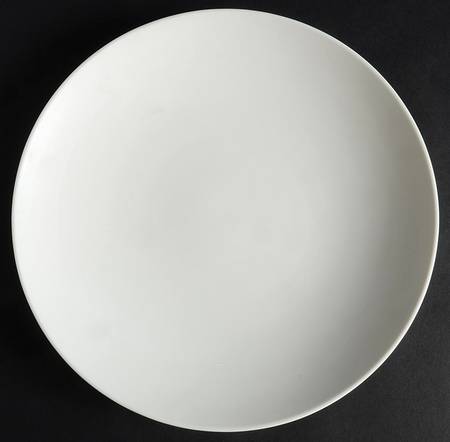 Matte and Shine White Salad Plate