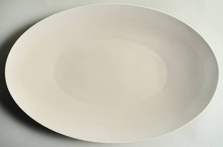 Matte and Shine Sand 16" Oval Serving Platter