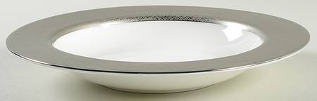 Platinum Voile Large Rim Soup Bowl