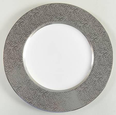 Platinum Voile Accent Luncheon Plate