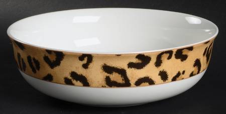 Safari Leopard 8" Round Vegetable Bowl