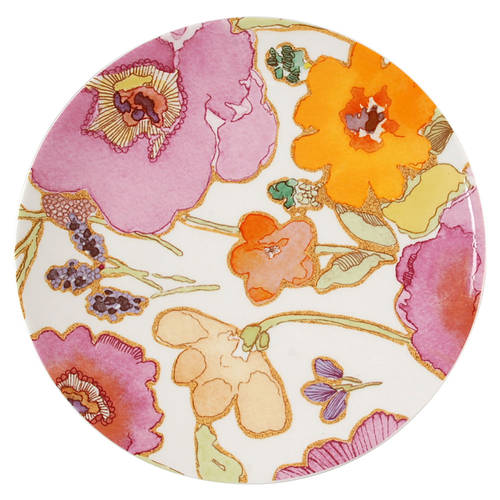 Floral Fusion Coupe Accent Luncheon Plate