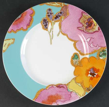 Floral Fusion Accent Luncheon Plate