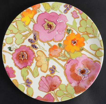 Floral Fusion 14" Chop Plate (Round Platter)