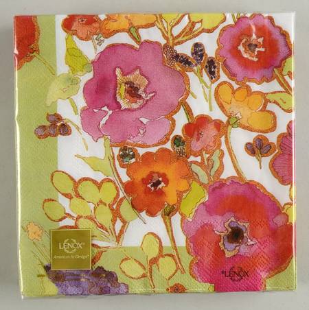 Floral Fusion Package of Paper Luncheon Napkins