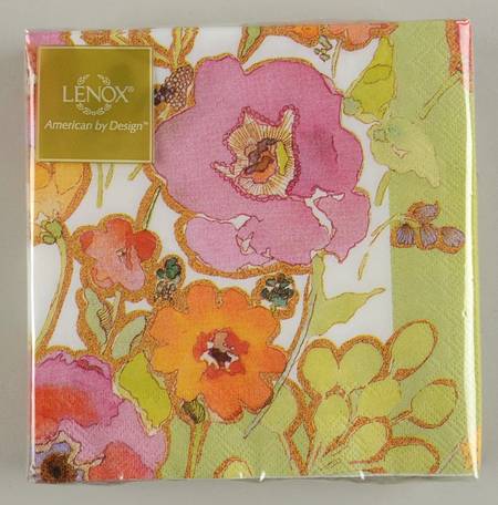 Floral Fusion Package of Paper Cocktail Napkins