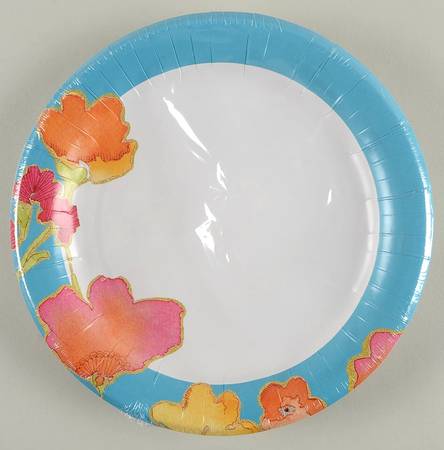 Floral Fusion (Pack of 16) Paper Dinner Plates