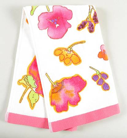 Floral Fusion Hand Towel-Cloth