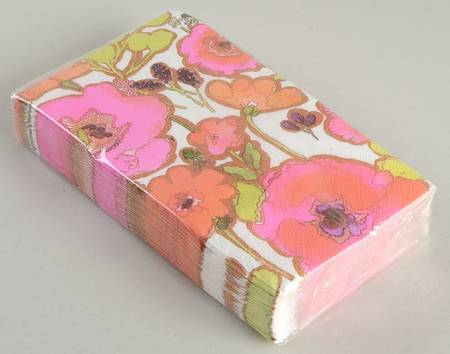 Floral Fusion Package of Paper Guest Dinner Napkins