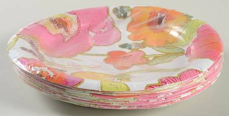 Floral Fusion (Pack of 16) Paper Luncheon/Dessert Plates