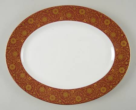Floral Majesty 13" Oval Serving Platter