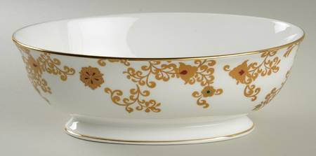 Floral Majesty 9" Oval Vegetable Bowl